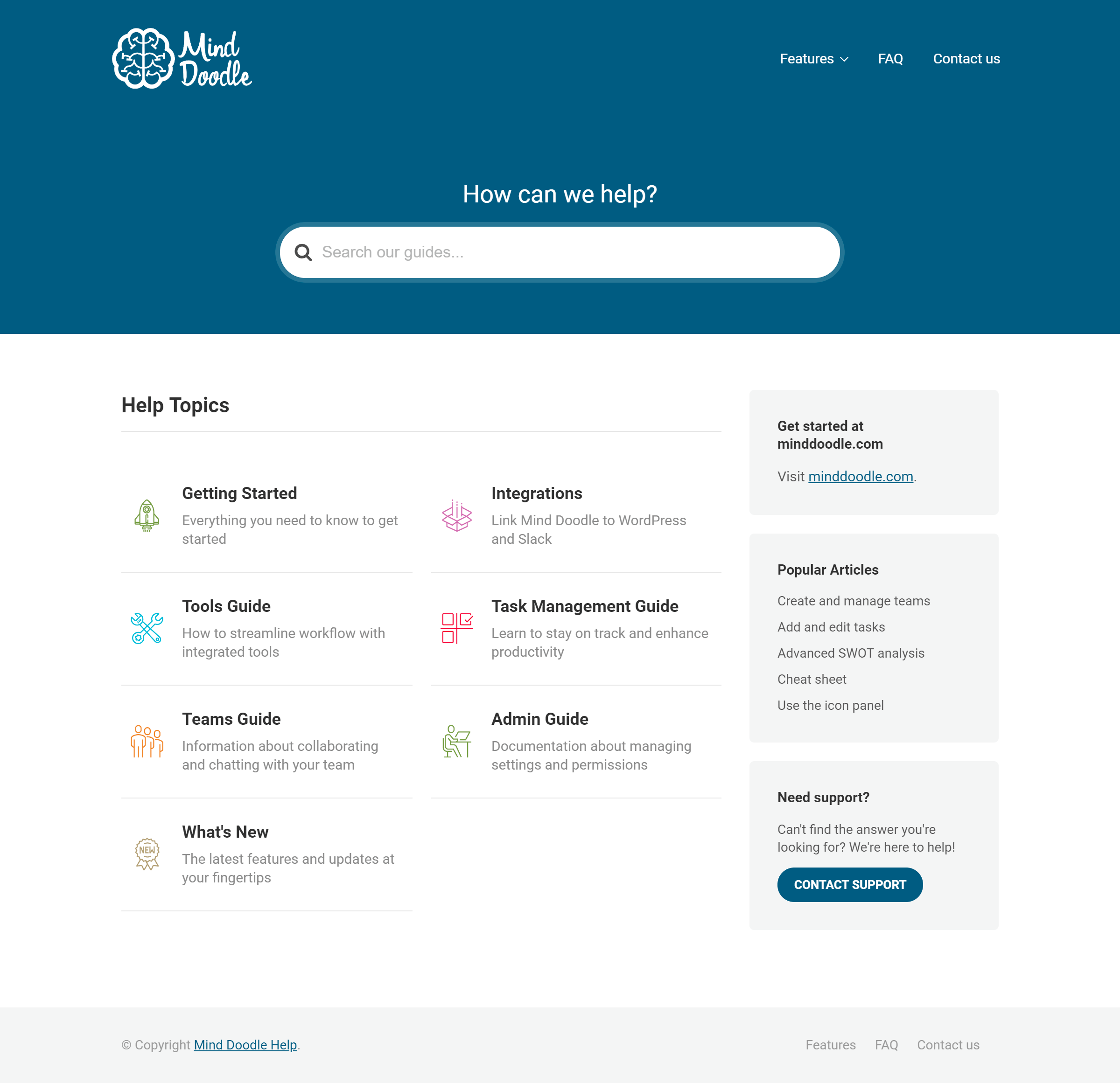 Base de connaissances Mind Doodle