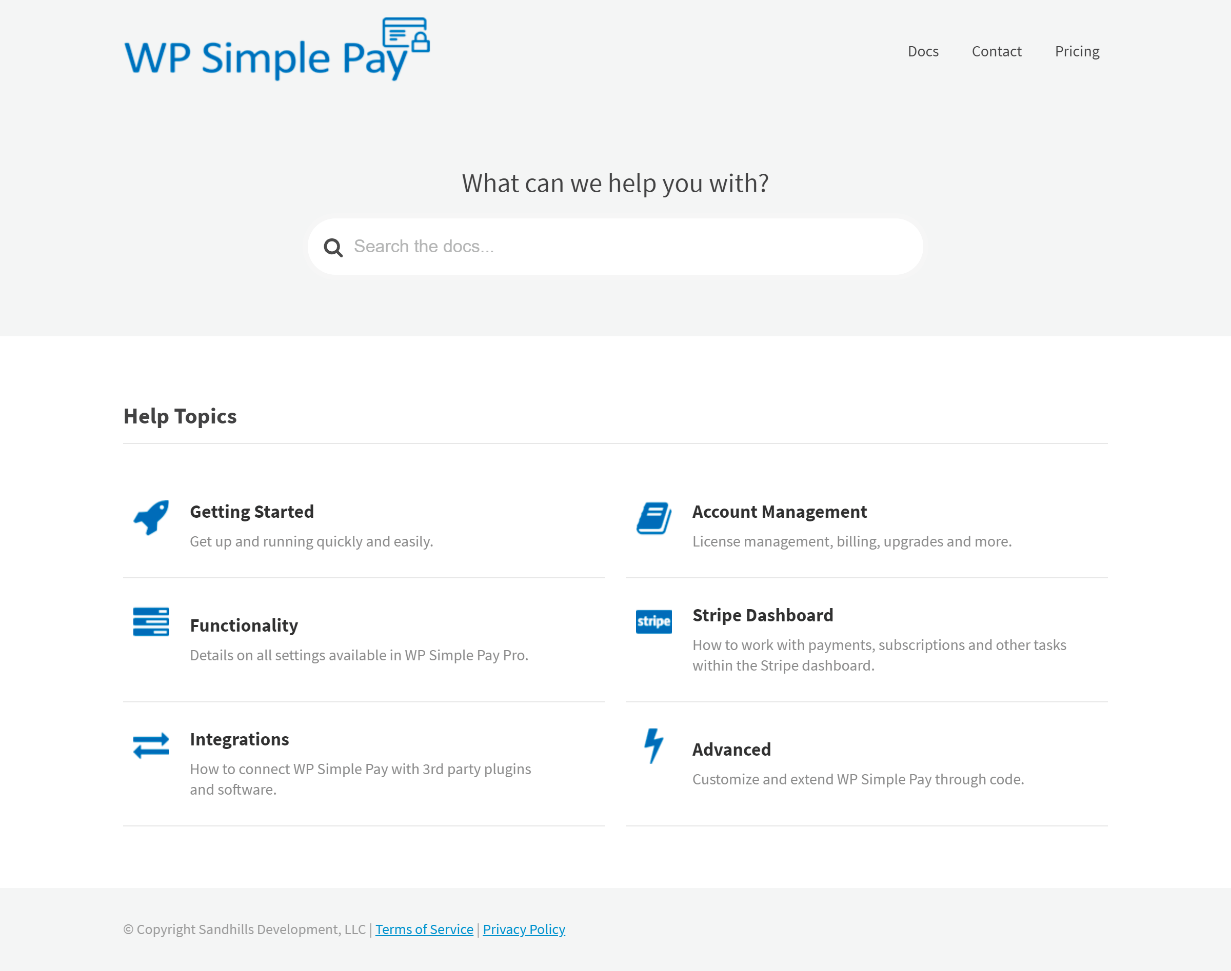 WP Simple Pay knowledge base