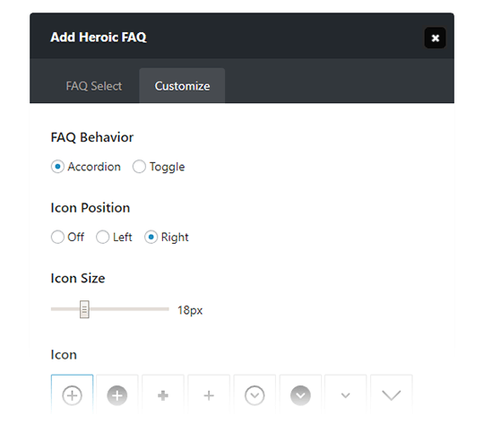 Heroic FAQs - Personnalisez vos FAQ