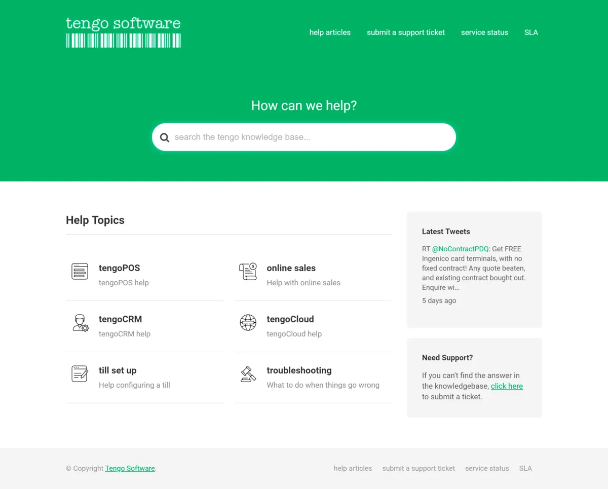 Tengo Software Wissensdatenbank