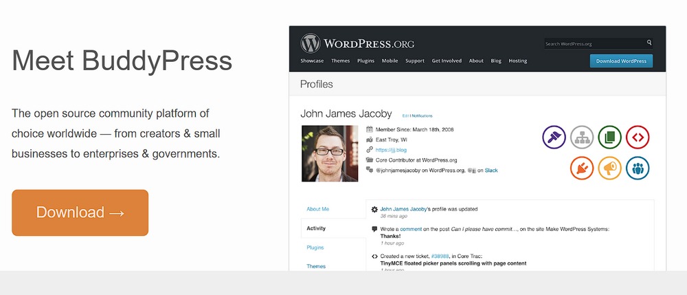BuddyPress WordPress plugin to create a question answer site