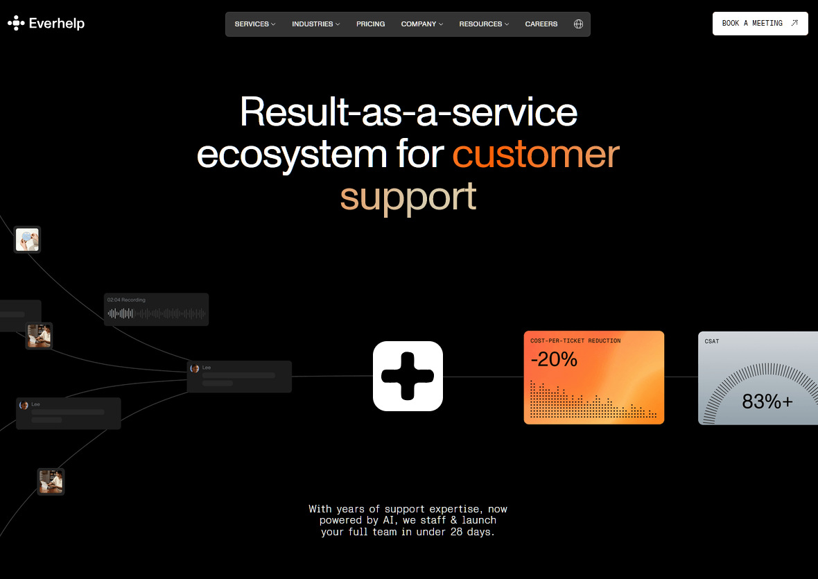 EverHelp customer service outsourcing platform