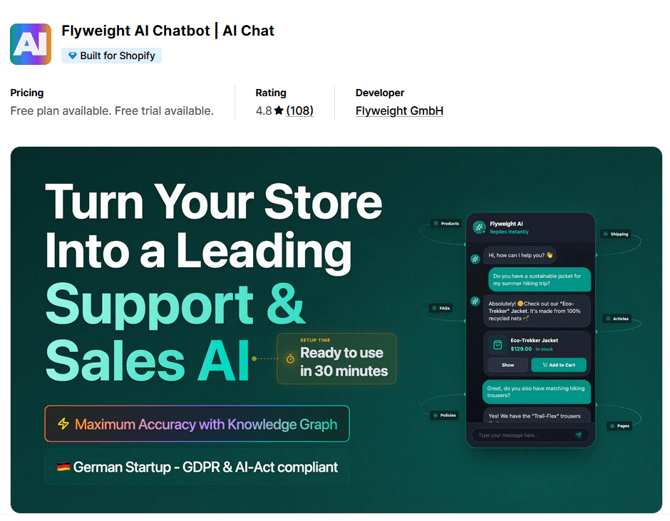 Flyweight AI Chatbot app