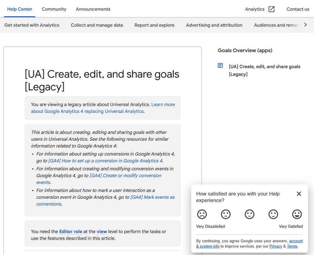 Google analytics help center guide example
