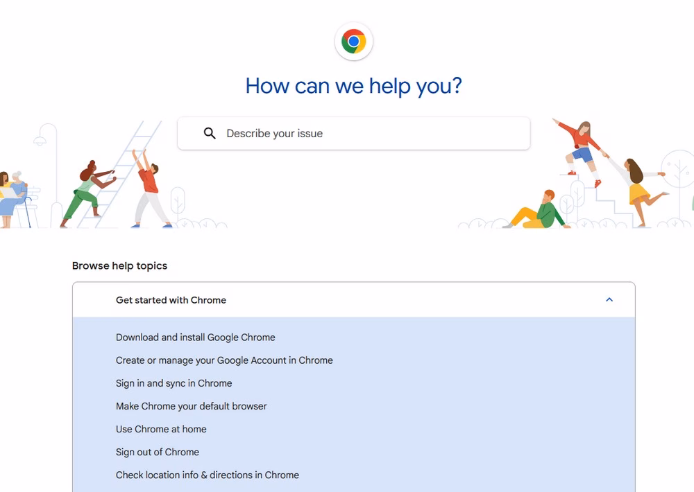 Google chrome help center example - HeroThemes Google chrome help center example
