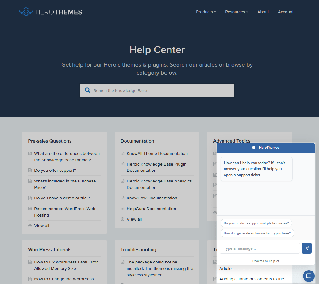 Heroic AI chatbot