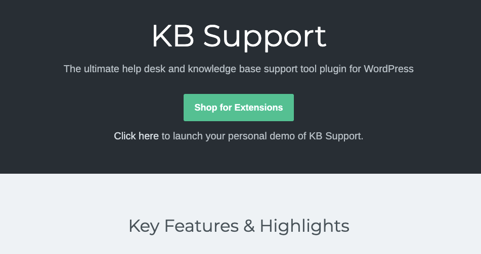 KB Support knowledge base support tool plugin for WordPress