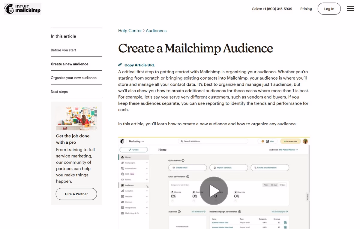 MailChimp help center article example - HeroThemes MailChimp help center article example