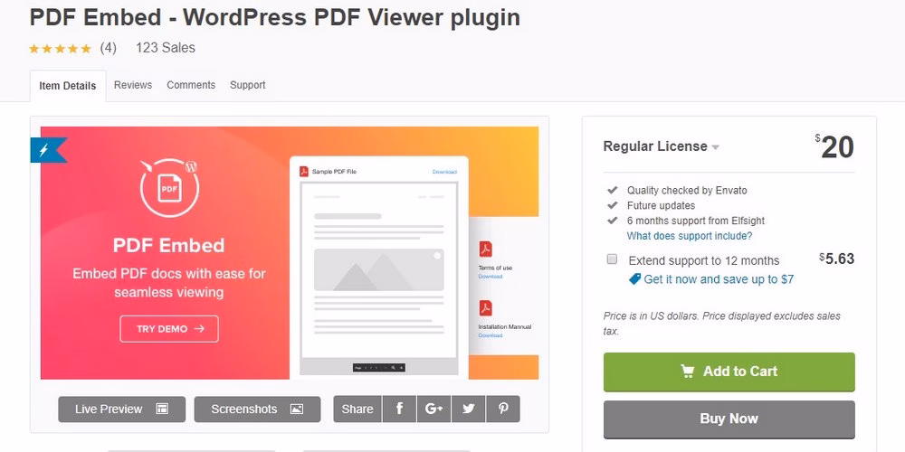 PDF embed plugin - HeroThemes PDF-Einbettungs-Plugin