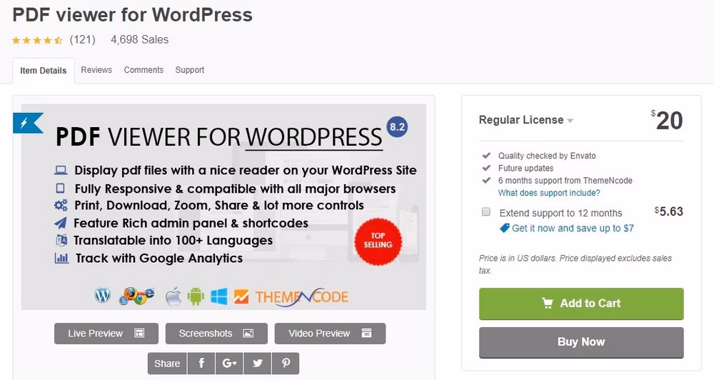 PDF viewer plugin - HeroThemes PDF-Betrachter-Plugin