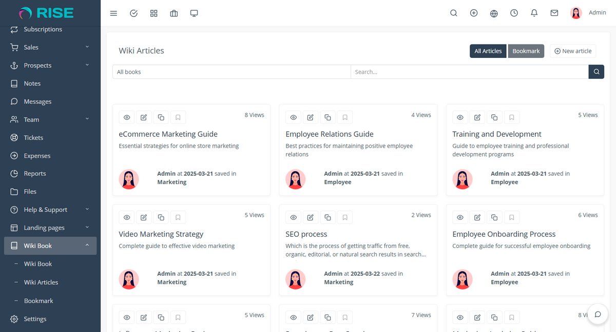 Rise wiki plugin for WordPress