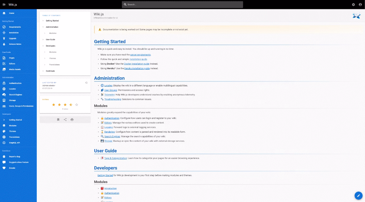 Wiki js software herothemes Wiki js software