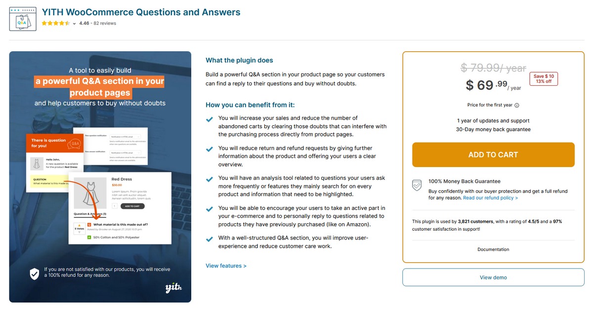 YITH WooCommerce Questions and Answers plugin