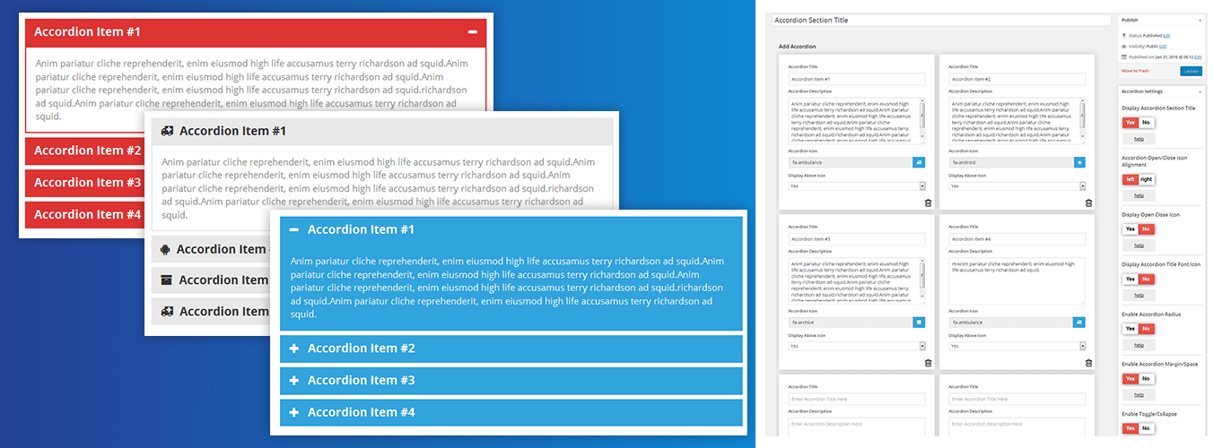 Accordion FAQ WordPress plugin