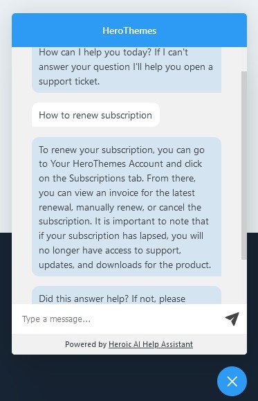 AI chatbot example
