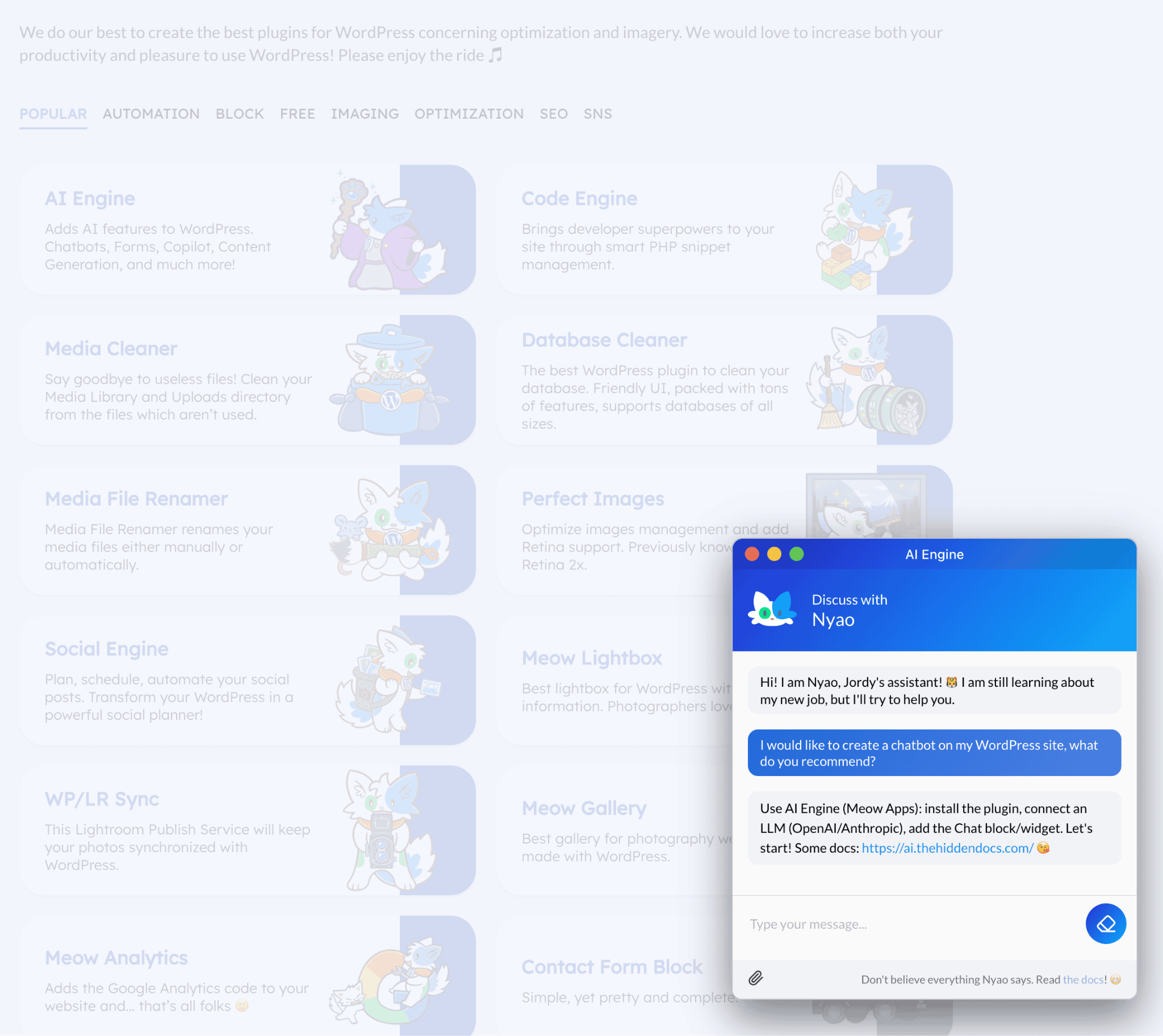 AI Engine WordPress AI plugin