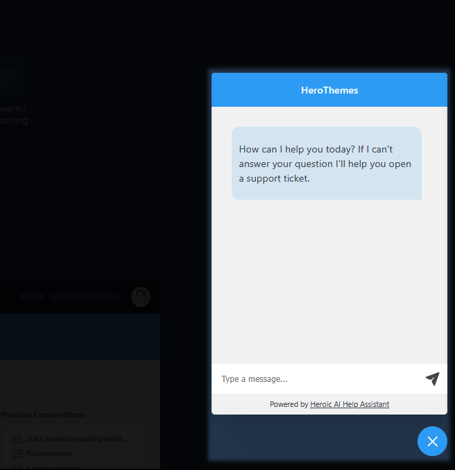 AI-Powered Chatbot example