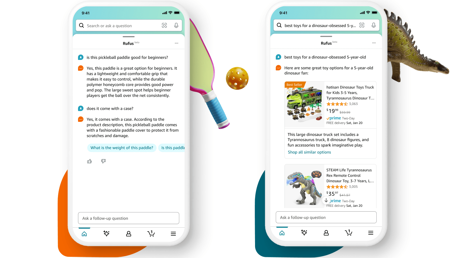 Amazon Rufus chatbot example