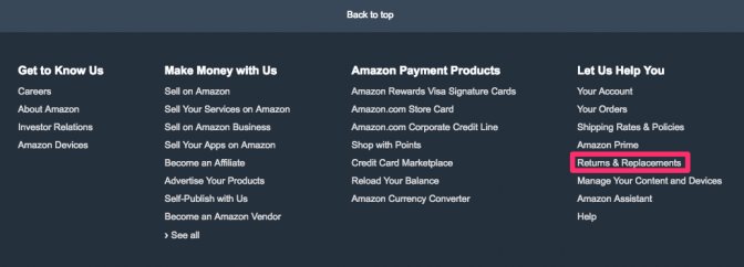 Amazon’s Returns and Replacements