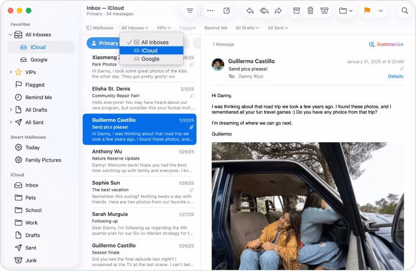 Apple mail
