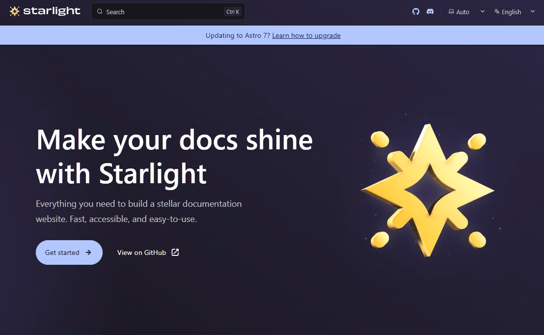 Astrostarlightfastdocumentationtemplate herothemes Astro starlight fast documentation template