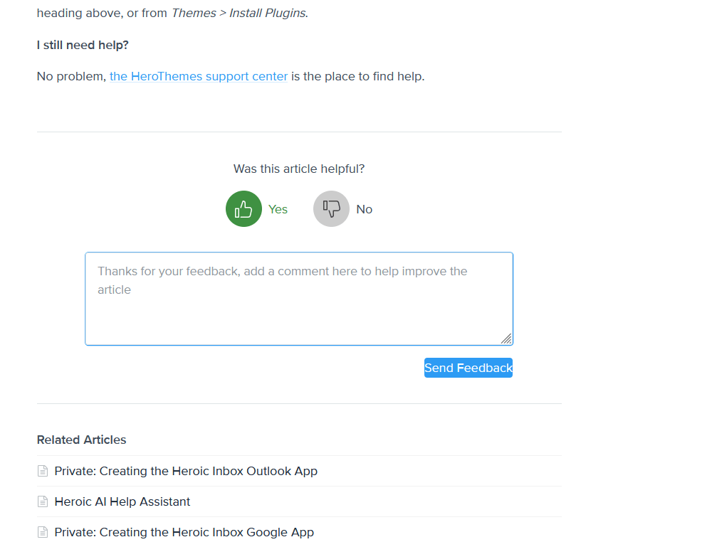 automatic-customer-feedback-from-self-service-port - HeroThemes Automatic Customer Feedback from self-service portal