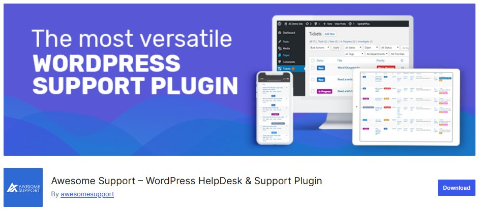 Awesome Support for ticketing system