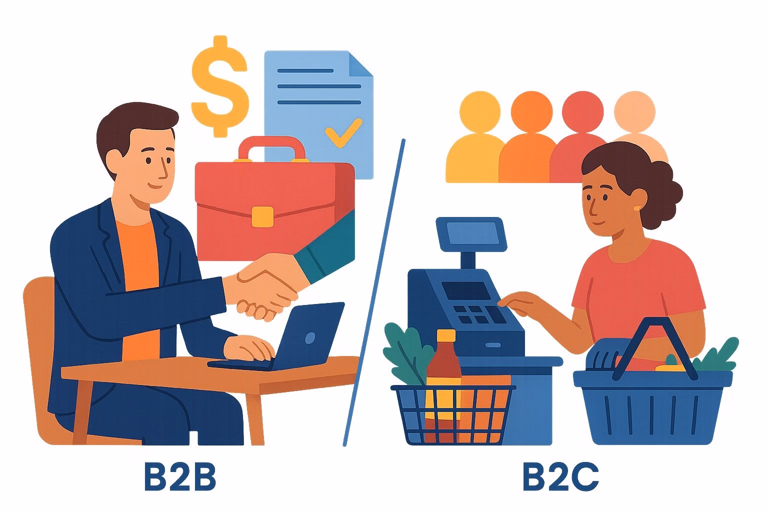 b2b-vs-b2c-customer-service - HeroThemes B2B vs B2C Customer Service