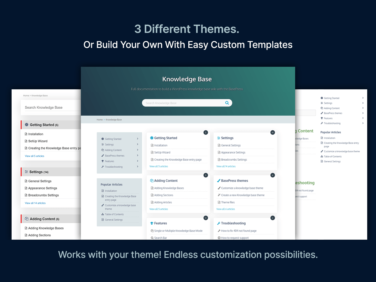 BasePress WordPress knowledge base plugin