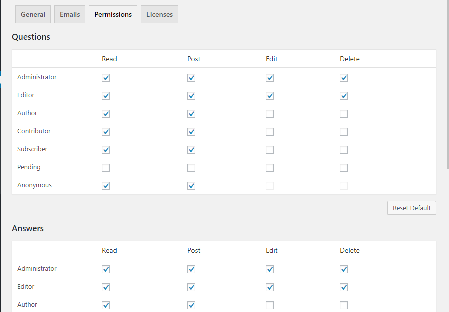 user access control settings