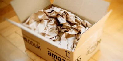 Amazon parcel opened