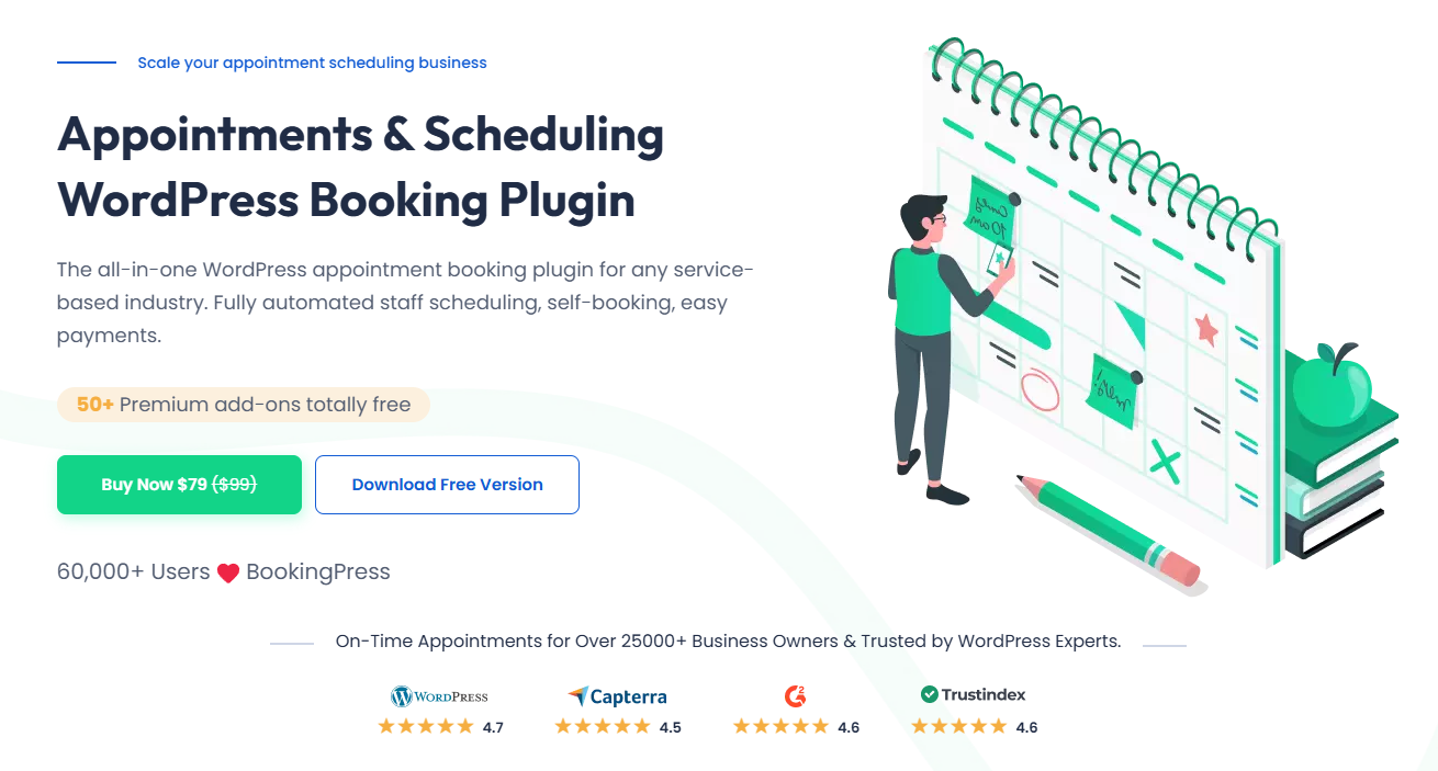 BookingPress plugin to manage calendar in WordPress