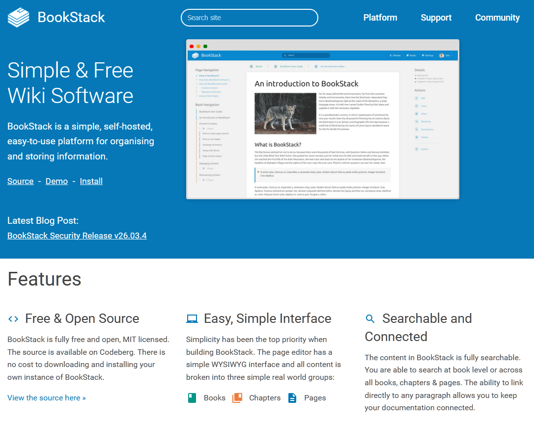 BookStack for help authoring