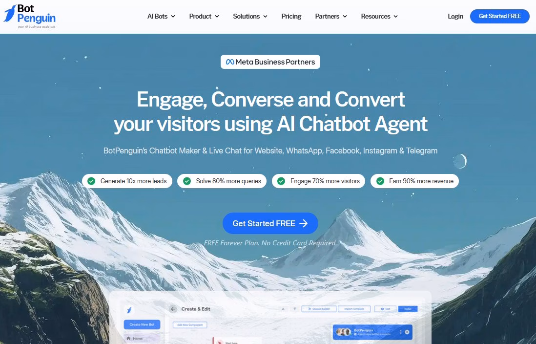BotPenguin no-code AI chatbot platform