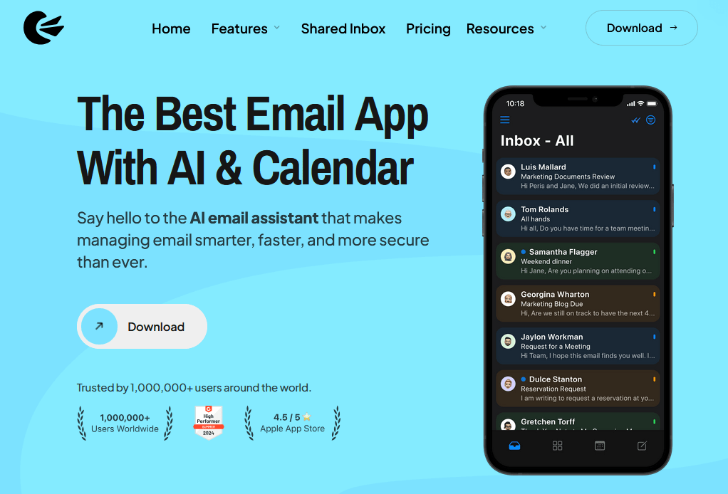 Canary Mail Secure Email with AI