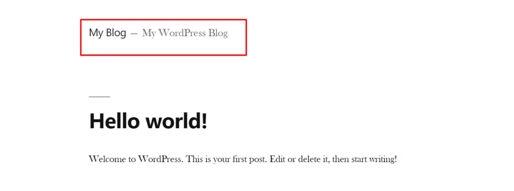change-site-title-in-wordpress-01 - HeroThemes