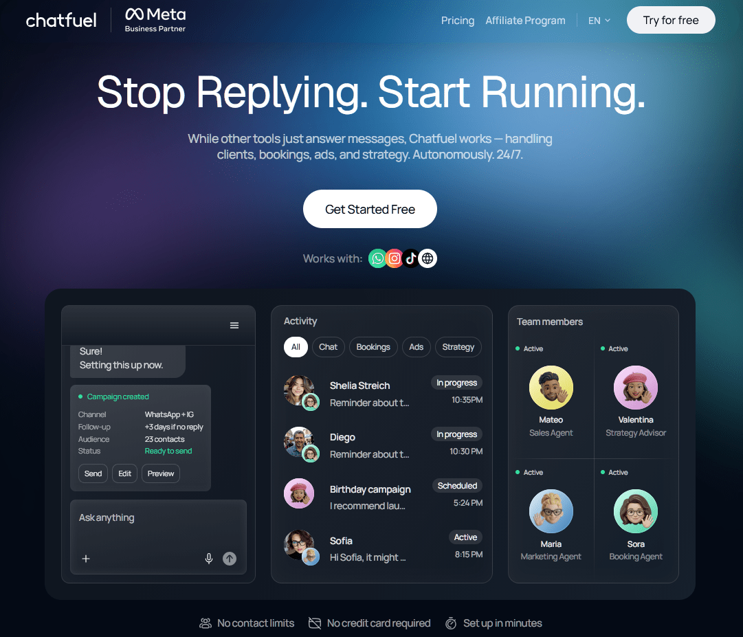 Chatfuel manychat alternative