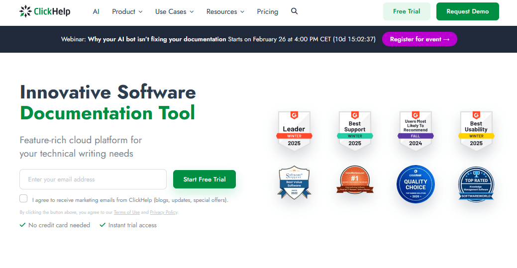 ClickHel to create online user guides