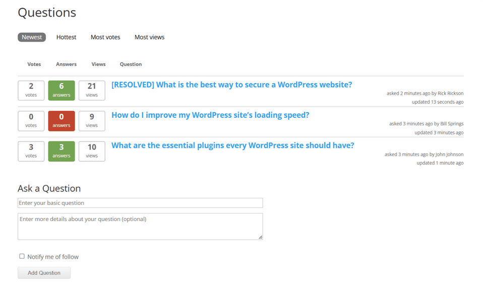 CM Answers