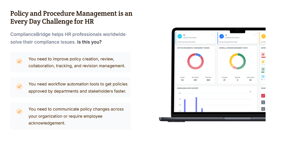 ComplianceBridge: Lightweight Policy Management for SMBs
