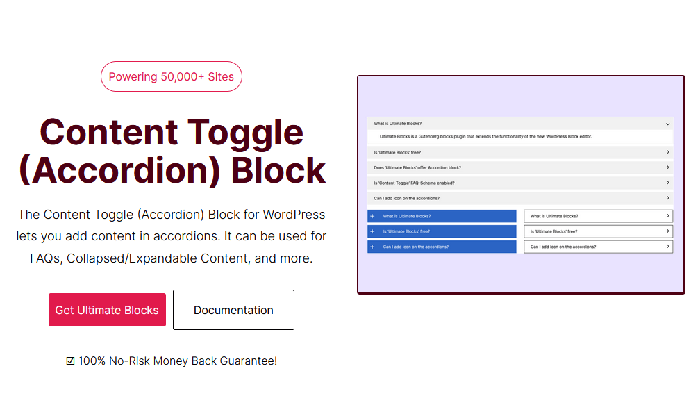 Content toggle block