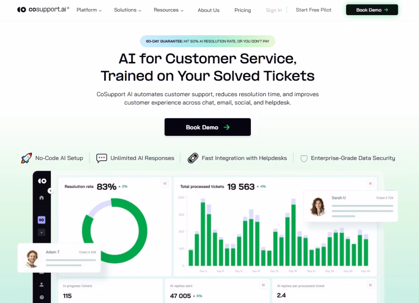 Cosupport ai pour le service client