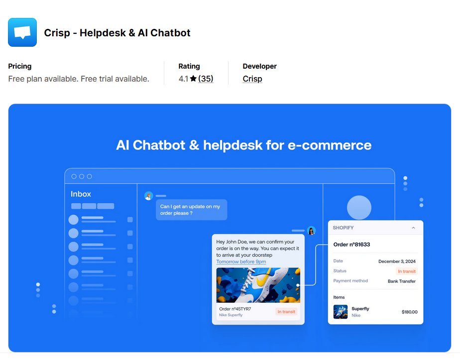 Crisp Multichannel Chatbot and AI