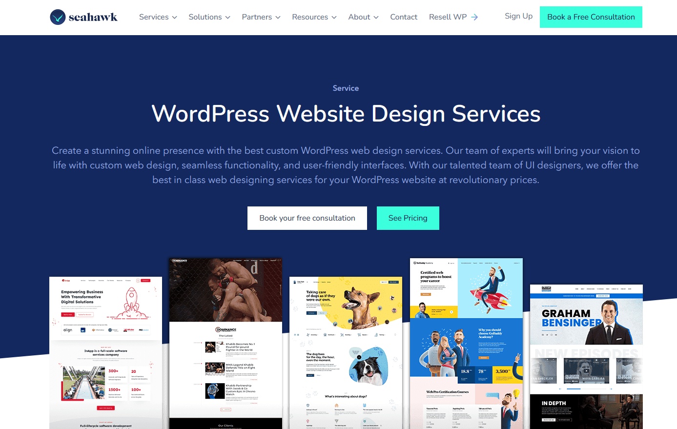 Custom documentation website with Seahawk