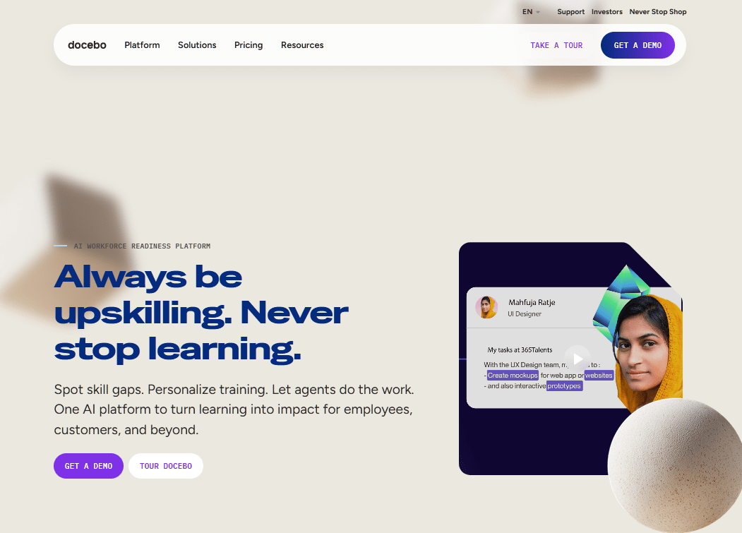 Docebo software