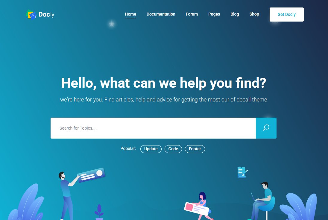 Docly WordPress theme example