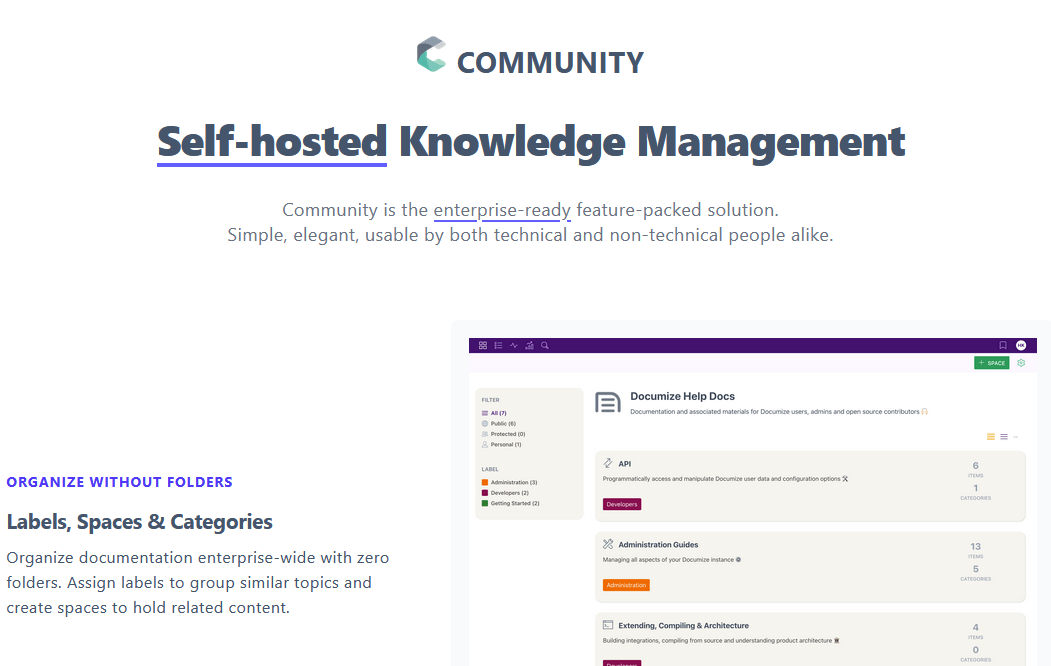 Documize, a blend of wiki and knowledge base