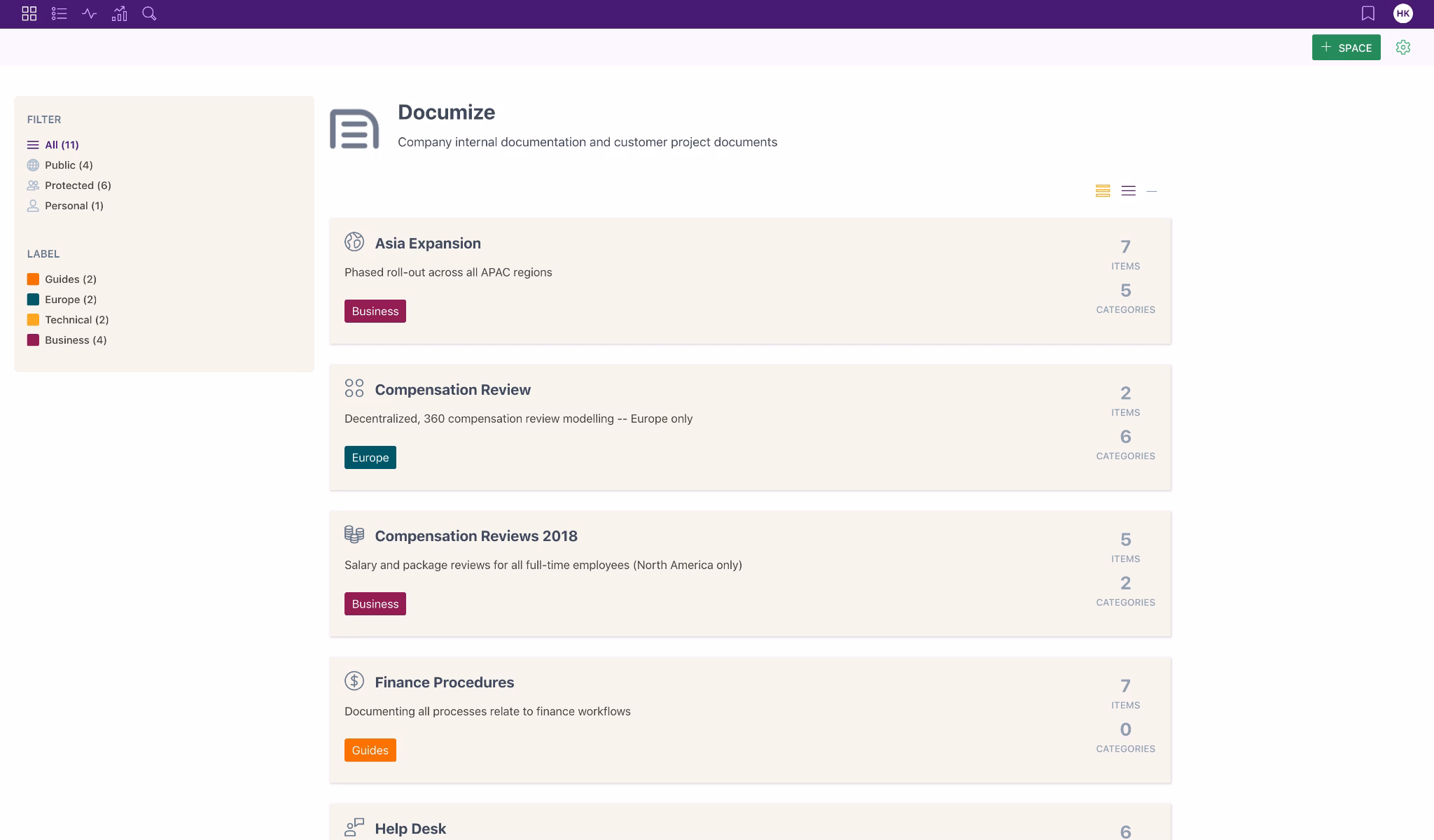 documize-knowledge-base-example - HeroThemes Documize knowledge base example