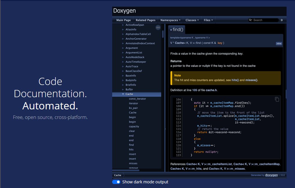 Doxygen for code documentation
