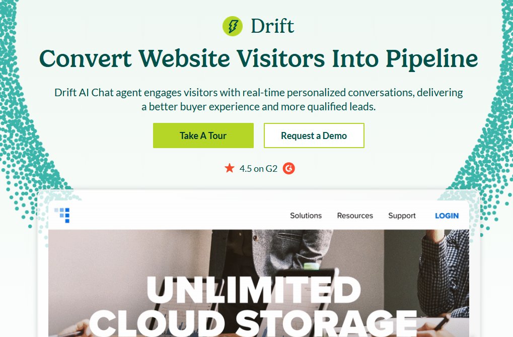 Drift Conversational Marketing Chatbot for eCommerce Stores